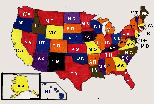 Clickable US Map.